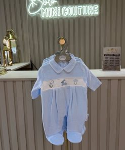 Alternative view of Boys Velour Baby Grow