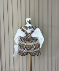 Alternative view of Tartan Dungaree Set