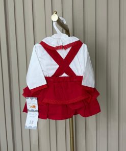 Alternative view of Smocked Romper - Red